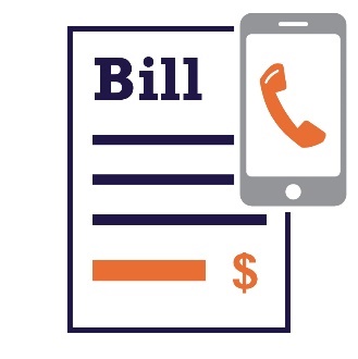 Phone bill icon. 