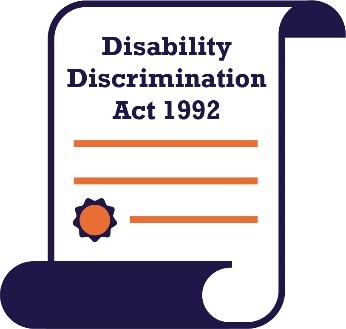 The Disability Discrimination Act 1992 icon. 